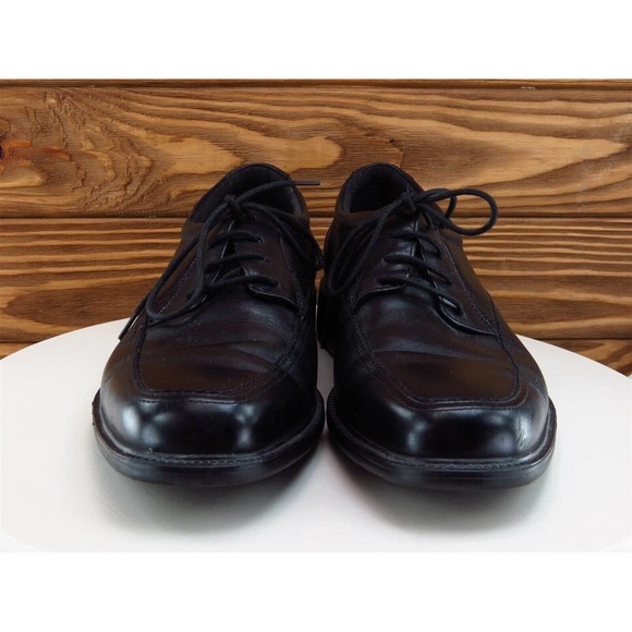 Bostonian Sz 10.5‎ Derby Oxfords Black Leather Men Lace Up Medium (D, M) - Picture 3 of 11